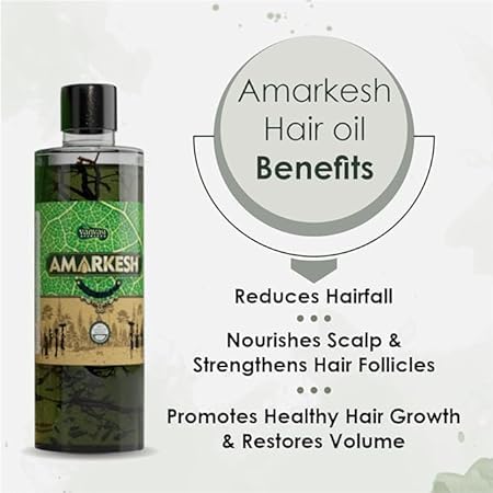 Amarkesh Tribal Black Oil & Hair Growth Oil for Men and Women-and Vati Combo